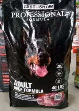 Professional beef dog food 18kg