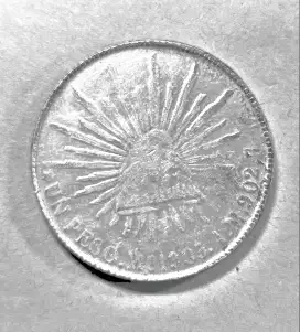 Coin antik silver 1905 Mexico