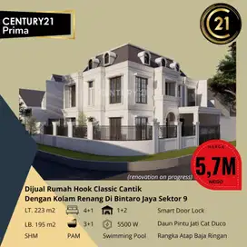 Dijual Rumah Hook Classic Ada Kolam Renang Di Bintaro Sektor 9