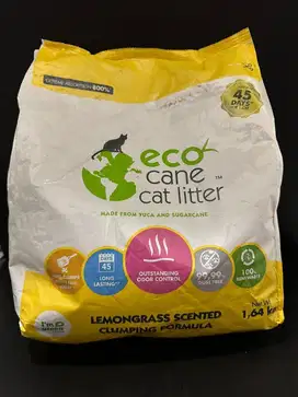 [New] Pasir Kucing Eco Cane Cat Litter Lemongrass 1.64 kg