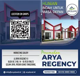 Di Jual Rumah MURAH - PreLaunching Perumahan ARYA REGENCY Tangerang
