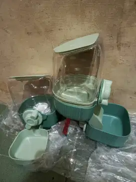 1Set Tempat makanan & minum hewan original, kucing/anjing & se ukuran