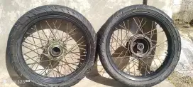 Velg sprint + ban  bekas RX king