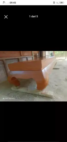 Meja tamu full kayu jati asli
