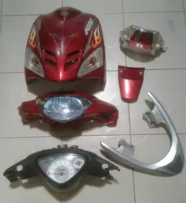 Cover depan,Reflektor,lampu belakang,begel,cover ori mio sporty.