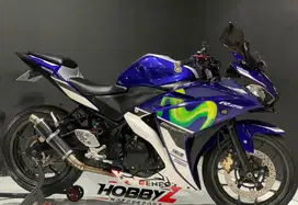 Yamaha yzf R25/Ninja R-25 movistar 2017 modif,km 18rb,istimewa mantap