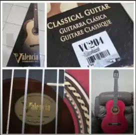 Jual murah classical guitar valencia VC 204 normal,Harga 1,9jt nego,