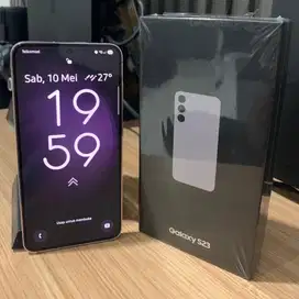 Samsung s23 lavender 256 fullset resmi garansi panjang