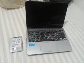 Dijual mainboard dan baterai Netbook Asus  TP 203N bonus HDD 320 Gb
