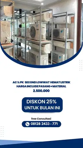 AC 1/2 PK LOWWAT DAIKIN SHARP LG PANASONIC DLL 1/2 PK . 3/4 PK , 1 PK