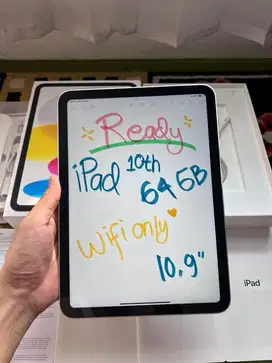 iPad 10th 64GB 10,9” Wifi Only Fullset