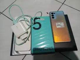 Oppo reno 5 ram 8/128 gb second fullset ori