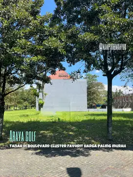 Tanah boulevard Termurah di cluster favorit di Araya Golf Malang