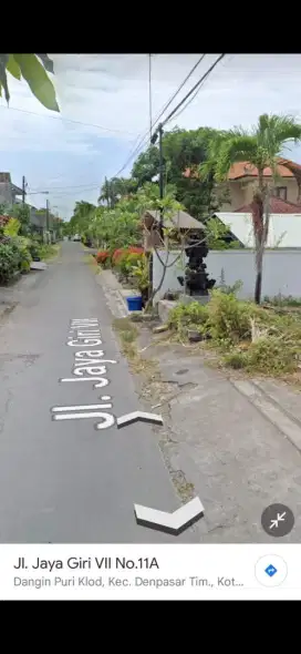 Di jual tanah jalan Jayagiri, Denpasar, Bali