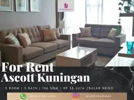 Disewakan Apartment Ascott Kuningan 2BR+1 Full Furnished