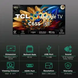 Tv tcl 65c655 mini led