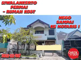 Jual Rumah Kos Siwalankerto Permai BU CPT dkt Kampus UK Petra Surabaya