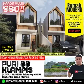 jual rumah surabaya, puri 88 klampis, rumah modern minimalis