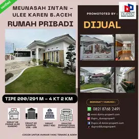 Ulee Kareng – Rumah Cantik dijual Tipe 200 Tanah 291 m Banda Aceh