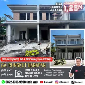 jual rumah surabaya, rumah baru surabaya, rumah rungkut dekat merr