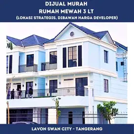 Dijual rumah 3 lantai posisi hook, harga dibawah developer di Montana