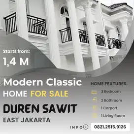 Rumah Pondok Bambu, Duren Sawit dekat Tol JORR, Kalimalang, St Klender