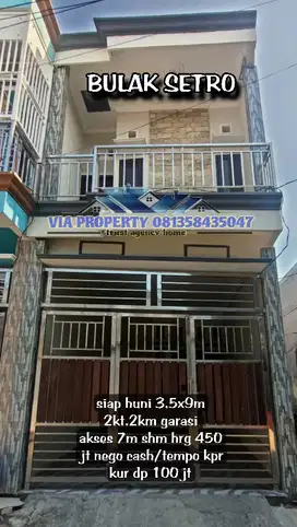 BULAK SETRO RUMAH BARU SIAP HUNI