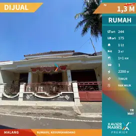 Dijual Rumah Aksen Jawa Siap Huni di Bumiayu Malang