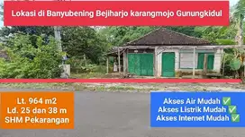 Jual tanah rumah pinggir jalan rayadi Bejiharjo Karangmojo Gunungkidul