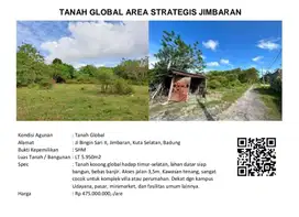 Tanah Luas Lokasi Strategis Di Jimbaran, Cocok Untuk Villa & Investasi