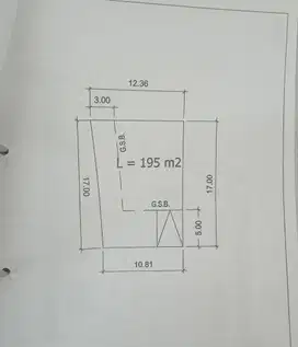Dijual Kavling Posisi Hook 195m2 di Cluster Indira