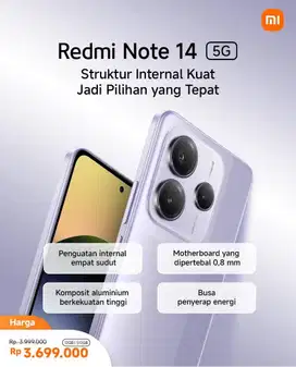 promo redmi note 14 5g 8/256