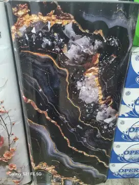 Kulkas inverter 1 pintu motif mewah