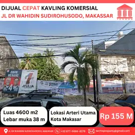 DIJUAL CEPAT KAVLING KOMERSIAL JL DR WAHIDIN SUDIROHUSODO, MAKASSAR, S