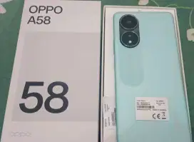 Oppo A58 Ram 6/128 layar 6,72inch fullset