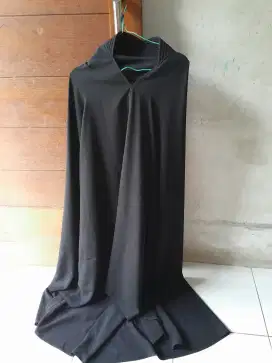 Khimar jumbo bahan jetblack merek al arabian