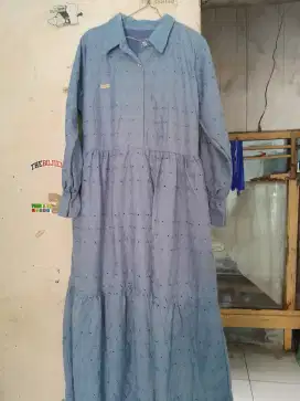 Gamis bahan katun katbol
