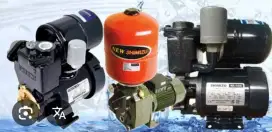 Pasang pompa air dan tandon air