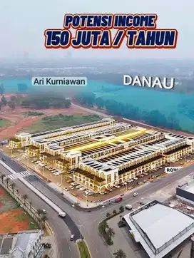 2,9man ruko terbaru hadap jalan & View danau MAGGIORE SIGNATURE 2&3 lt