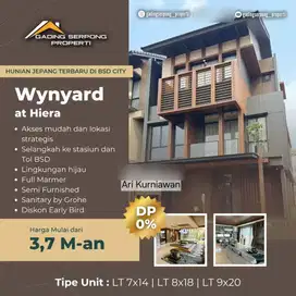 Terbaru! WYNYARD hiera BSD CITY lantai marmer 1 menit tol KPR tanpa dp