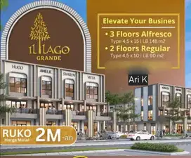 RUKO TERMURAH tanpa gate parking! 2,1man ILLAGO GRANDE gading serpong