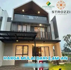 Dijual cepat cluster strozzi summarecon serpong siap huni desember ini
