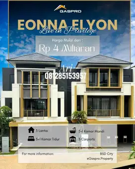 ELYON by EONNA- Terbaru di bsd city dengan konsep luxury tropical 4man