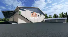 Disewakan Lahan Siap Bangun untuk Gudang dgn Loading Dock di Sleman