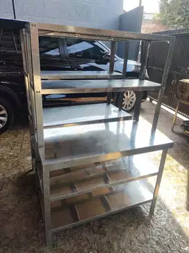 2 Meja Stainless Steel Metalco MT-OS u/ usaha kokoh jual cepat & murah