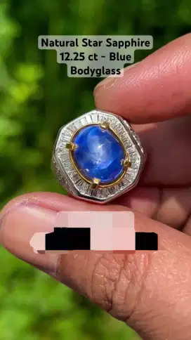 Star Blue Sapphire Gold Diamond