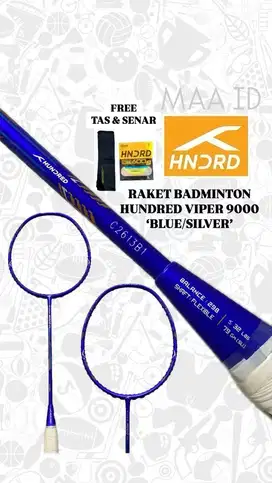 Raket Badminthon Hundred Viper 9000 Atck Blue