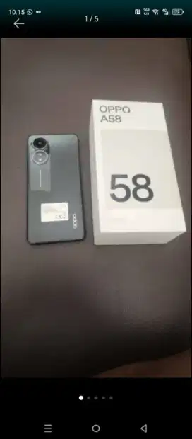 Oppo A58 ram 6/128 GB fullset mulus no minus