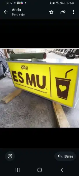 Menerima pembuatan neon box atau papan nama