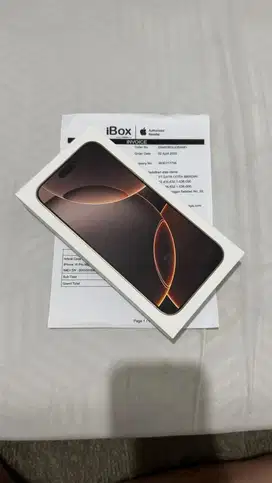 Iphone 16 pro max 256 dessert titanium ibox resmi new bnib bt/tt
